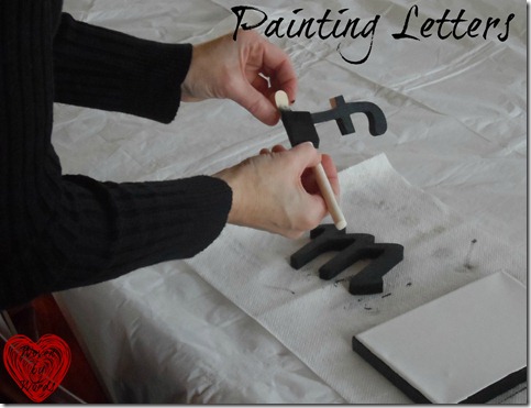 DIY Letters Painted