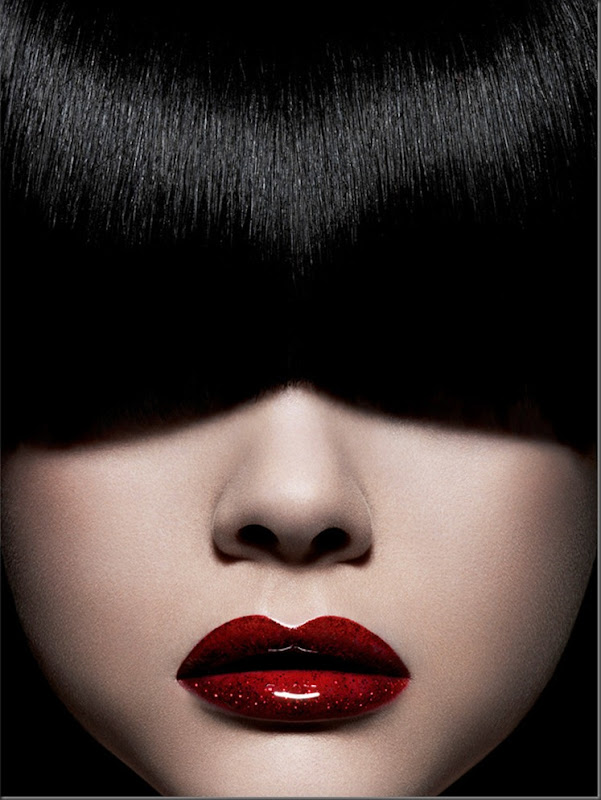 Красные губы(Red Lips)Кирилл Лагел (Cyril Lagel)Чёрные волосы,красная помада,девушка,блеск на губах