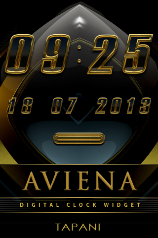 Aviena digital Clock Widget Screen 1