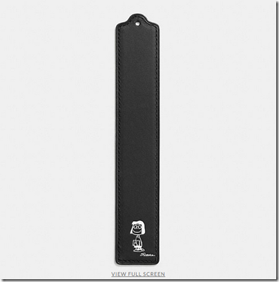 COACH X Peanuts leather bookmark - USD 30 - black 04