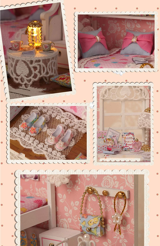 Đồ chơi thông minh Bộ đồ lắp ghép DIY- Ngôi nhà búp bê