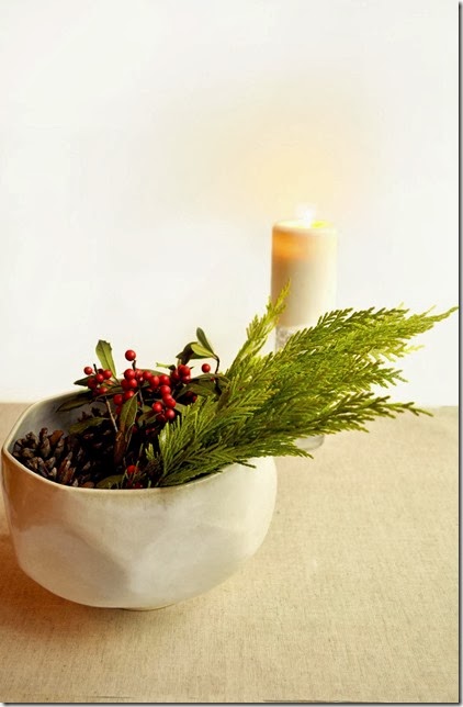 simple and natural holiday decor
