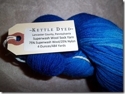 Blue Kettle Dyed Sock 2