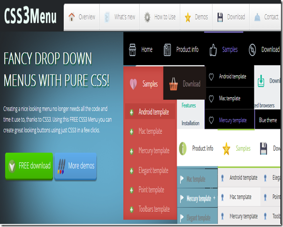 css3 menu css3 menu