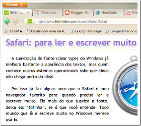 Meu Firefox está quase um Safari