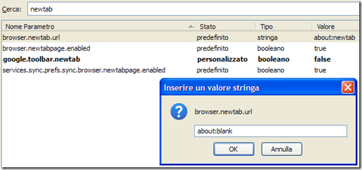 browser.newtab.url Firefox
