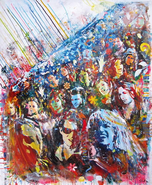 Sea Of Audience 1 - 120 x 150 cm. -2011 - kr. 40.000,-