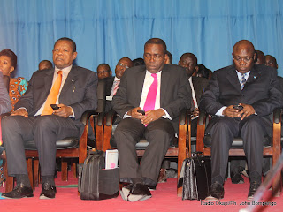 Une vue d'ensemble de quelques membres du gouvernement de la RDC ce 27/04/2011 au palais du peuple siège du parlement, lors de l'interpélation de certains ministres à l'assemblé nationale Radio Okapi Ph. John Bompengo