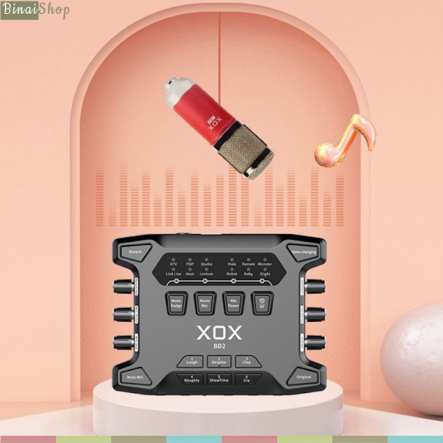 XOX BD2 - Sound Card Bluetooth, 48V Hát Karaoke Online