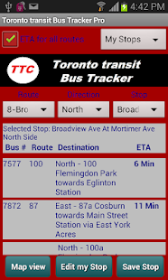 TTC Toronto Bus Tracker Pro
