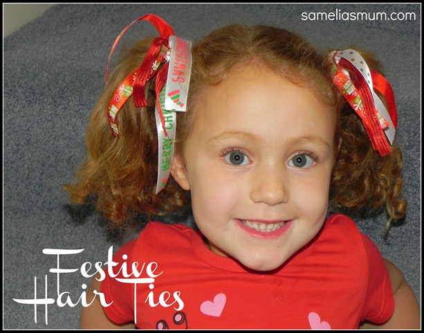 Festive Hair Ties 3 sameliasmum