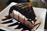 A slice of Chocolate Dome at Coffee Dream