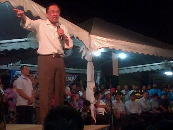 Terkini! Anwar Sedang Berucap Di Seberang Jaya