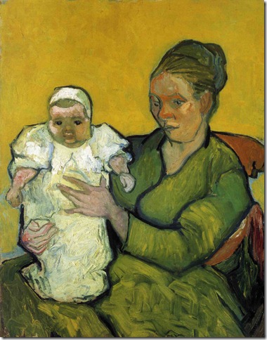 1888  Vincent Van Gogh   Augustine Roulin with her Baby  Oil on canvas  92.4x73.3 cm  Philadelphia, Museum of Art