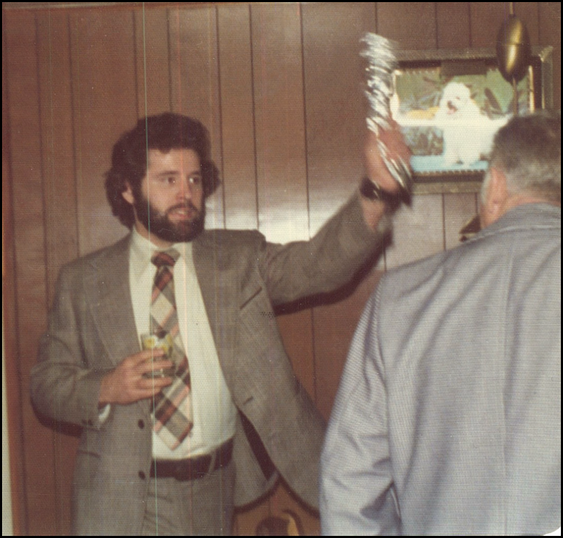 Willie bonks Dad with Kolachi, 1977