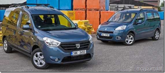 Dacia Dokker vs Peugeot Partner Teepee 01