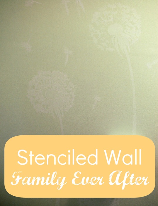 stenciled wall