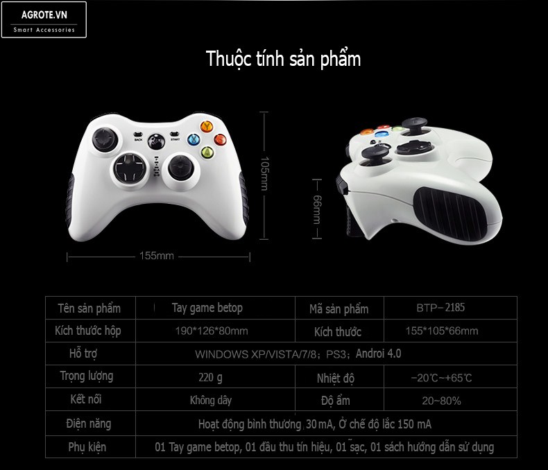 Tay chơi wireless Asura TE (BTP-2185)