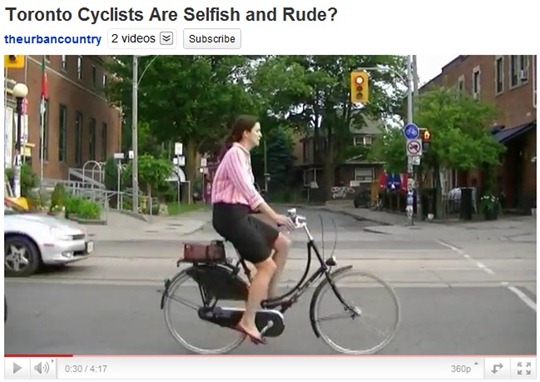 TorontoCyclistsSelfishRude