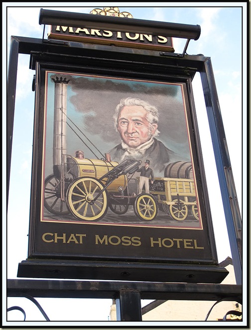 Chat Moss Hotel - a meaningful pub sign!