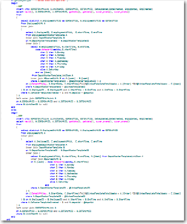 SQL - Code layout