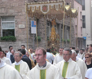 Corpus Christi, procesión en Barcelona 2009