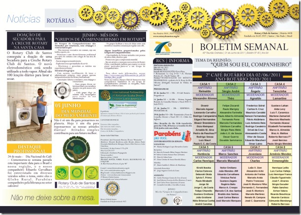 BOLETIM ROTARY 27 frente e verso