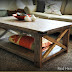 Rustic x 2024 coffee table