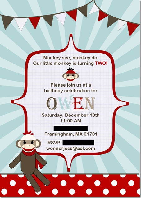 edited monkey invite
