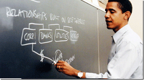 Obama blackboard