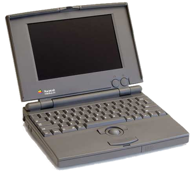 蘋果的 Powerbook 100 是世界上第一個滑鼠操控設備放到機身上的的筆記型電腦
