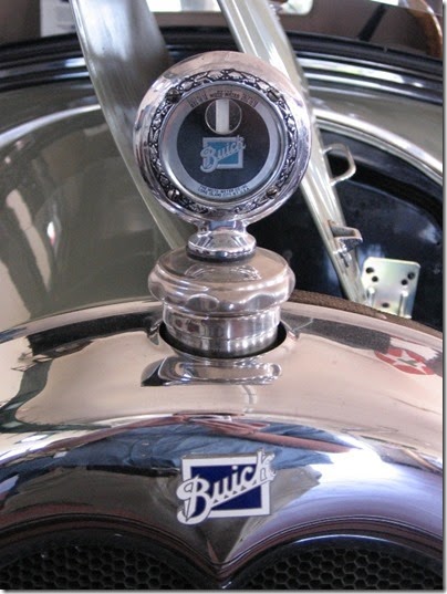 IMG_2444 Radiator Cap & Emblem on 1925 Buick Model 26 Opera Coupe at Antique Powerland in Brooks, Oregon on August 3, 2008