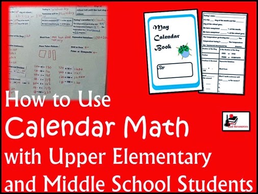 How to Use Calendar with Upper Elementary and Middle School Students - Ideas and Resources from Raki's Rad Resources