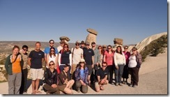  group shot at the end of our tour of goreme