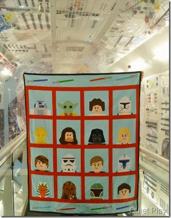 LEGO star Wars quilt in the space shuttle