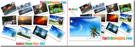 Gallery Photo Pure CSS3