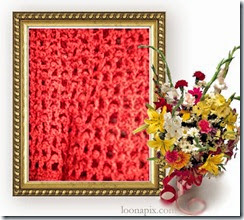 Crochet red silk top 3