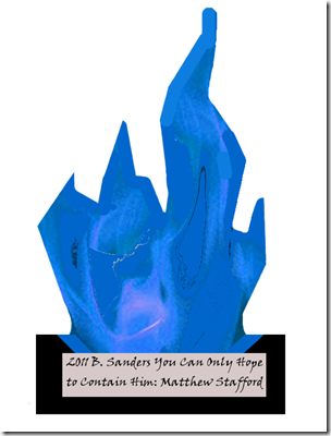 2011 The Lions in Winter Blue Flame Awards | Barry Sanders You Can Only Hope to Contain Him: Matthew Stafford