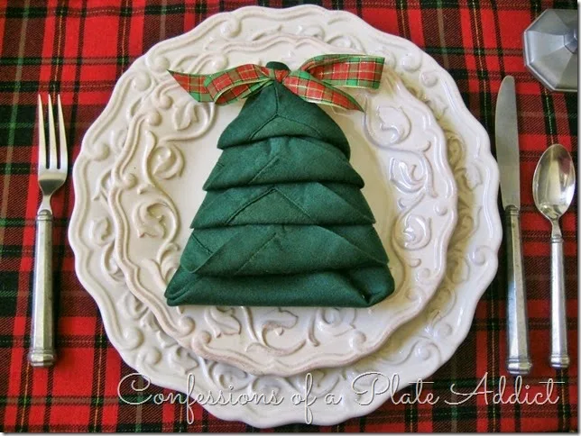 CONFESSIONS OF A PLATE ADDICT Pewter and Plaid Christmas Tablescape