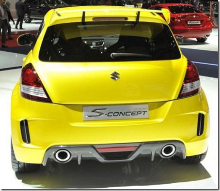 2012 Suzuki Swift Sport Concept rear
