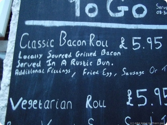 six quid for a bacon butty!