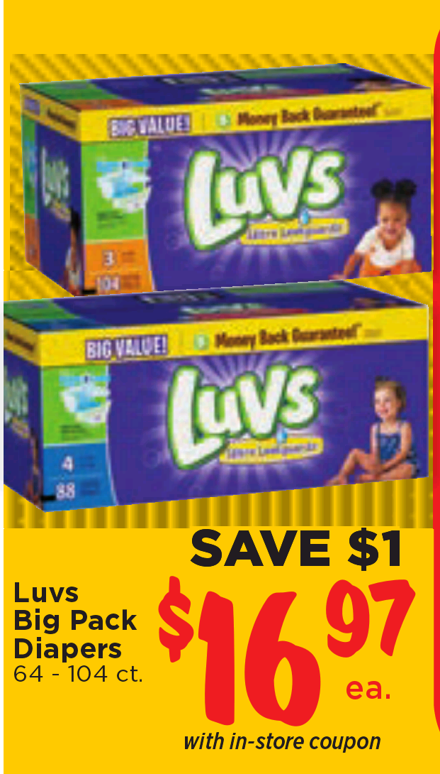 heb luvs diapers