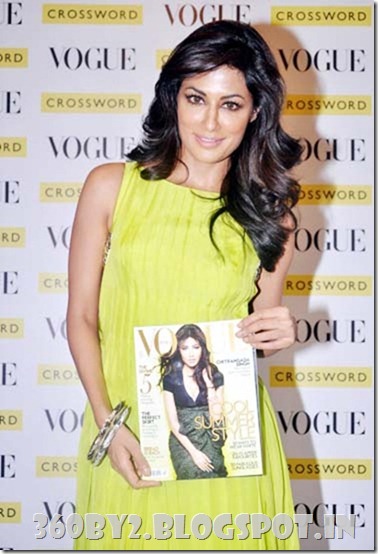 MUMBAI, APR 30 (UNI);-Bollywood actress Chitrangada Singh at the launch of the May issue of Vogue India, in Mumbai on Monday. UNI PHOTO-105U