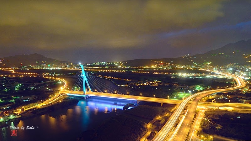 台北 北投焚化爐 關渡平原 社子大橋 夜景