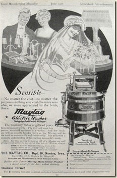 1916 Vintage Advertising Illustration 1910s Maytag Washing Machine