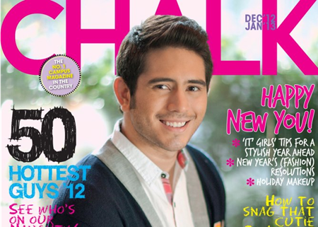 Gerald Anderson on Chalk Dec 2012-Jan 2013 cover