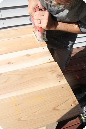 How to build a cedar potting bench