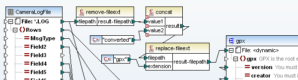 Using path functions with a string function