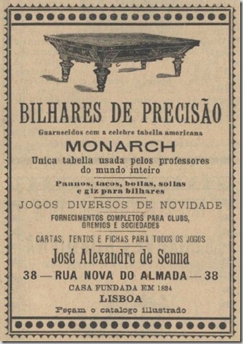 1899 Bilhares de Precisão