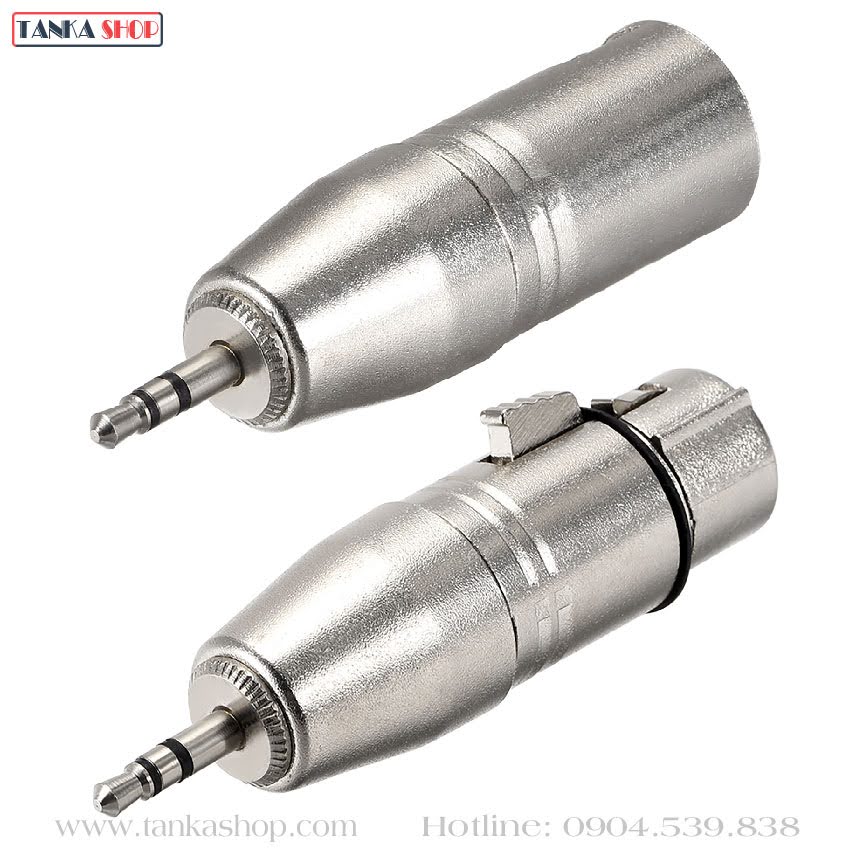 Jack chuyển 3.5 đực sang XLR cái Jack chuyển 3.5 đực sang XLR cái
